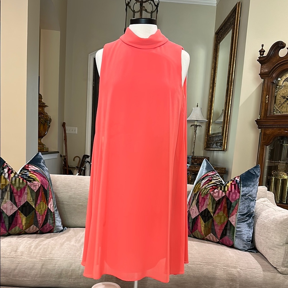 Sleeveless Coral Dress